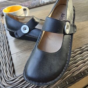 Alegria Black Mary Jane Flats